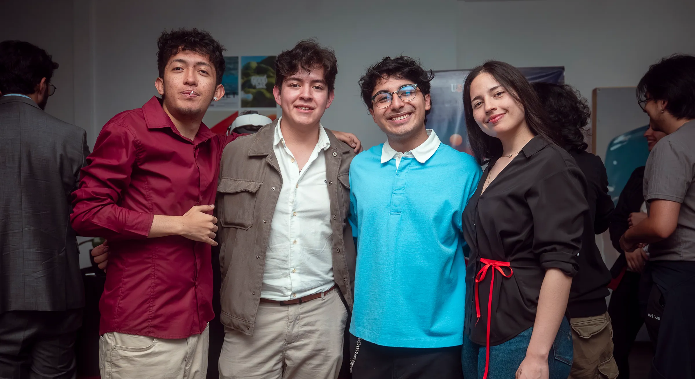The team at the NEXOS Exhibition opening night